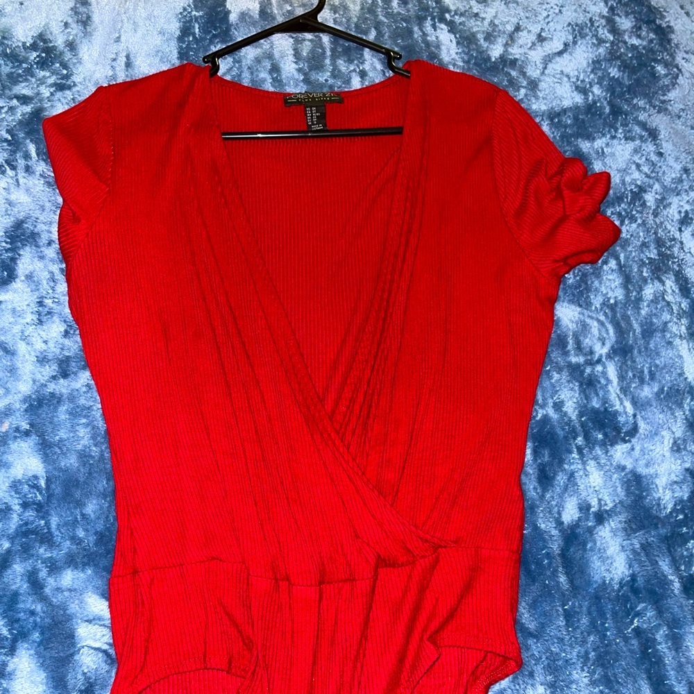 Forever21 red body suit